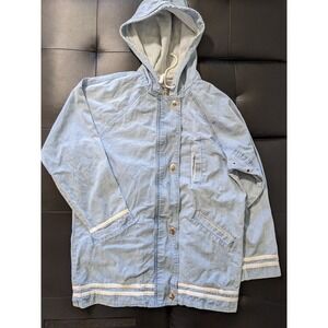 East West  Vintage Jean Jacket Acid Wash Street Wear 80-90s Zip Up‎ Women's S